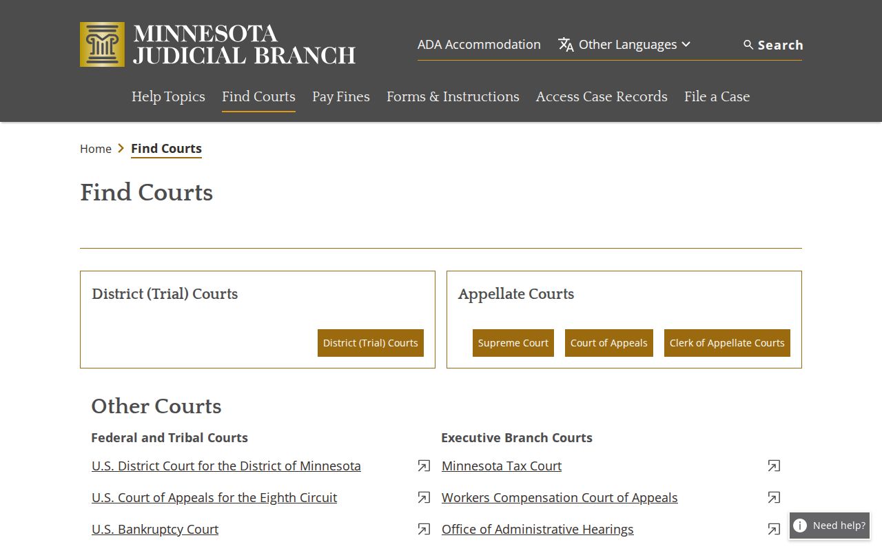 Polk County court docket official court location search