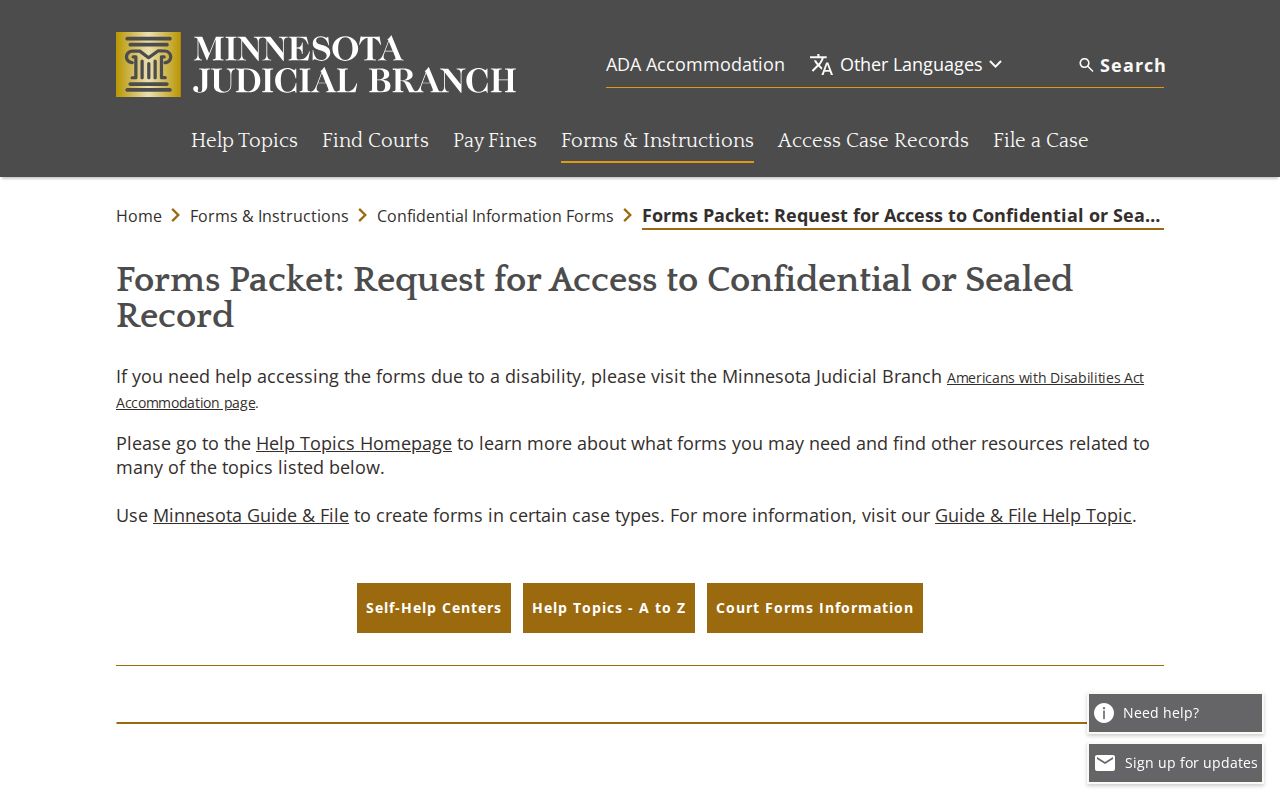 Polk County court record search confidential and sealed records request information